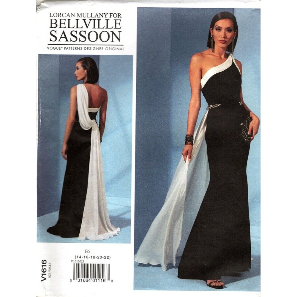 Vogue V1655 Misses 14 to 22 Sassoon Special Occasion Dress Sewing Pattern